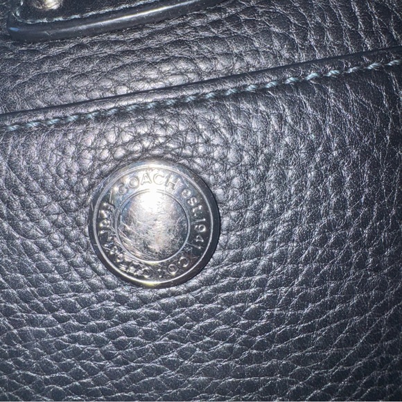 coach Chelsea Black Leather Shoulder bag Y2K - Picture 7 of 13